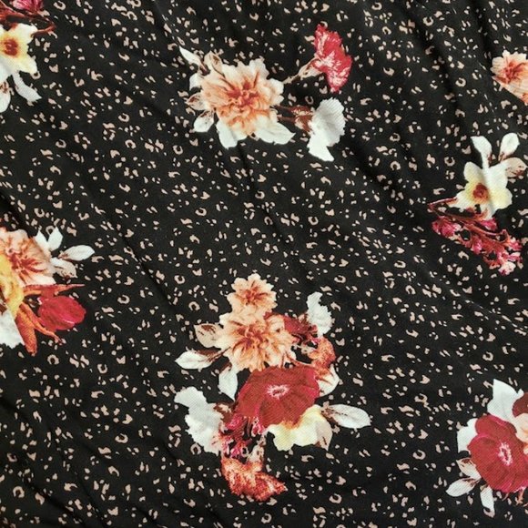 Torrid Floral & Leopard Print Dress - Size 2 - Picture 7 of 11